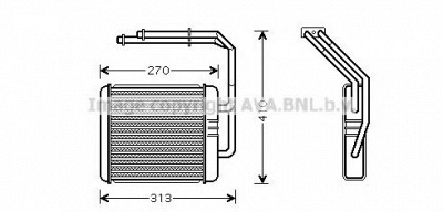 AVA QUALITY COOLING iv6052 -  Теплообменник, отопление салона